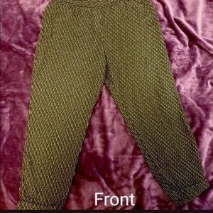 GAP Patterned Black Pants